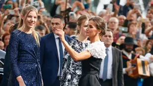 La reina Letizia, la princesa Leonor y la infanta Sofía