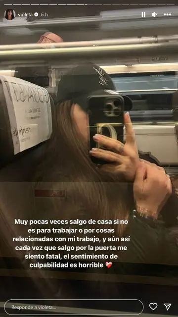 Violeta Mangriñán habla sobre cómo se siente al tener que salir de casa Violeta Mangriñán habla sobre cómo se siente al tener que salir de casa