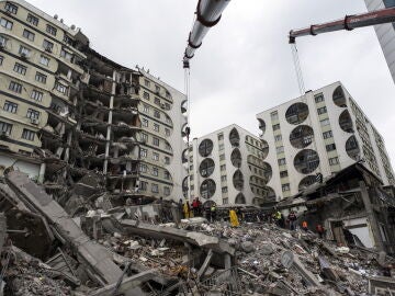 Imagenes de edificios destruidos en Turquía 