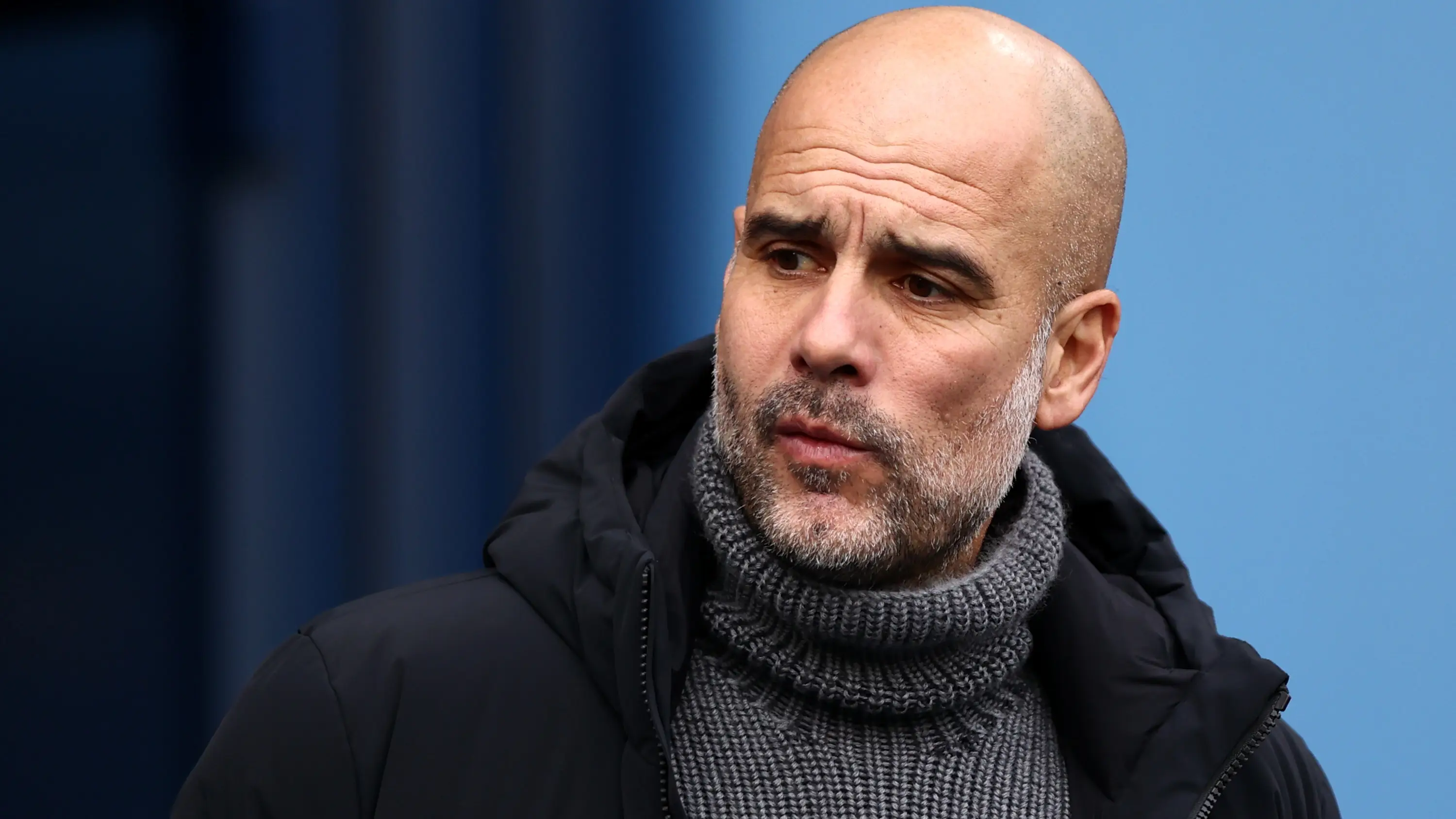 Guardiola, en el banquillo del Manchester City
