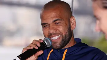 El futbolista Dani Alves durante un acto El futbolista Dani Alves durante un acto