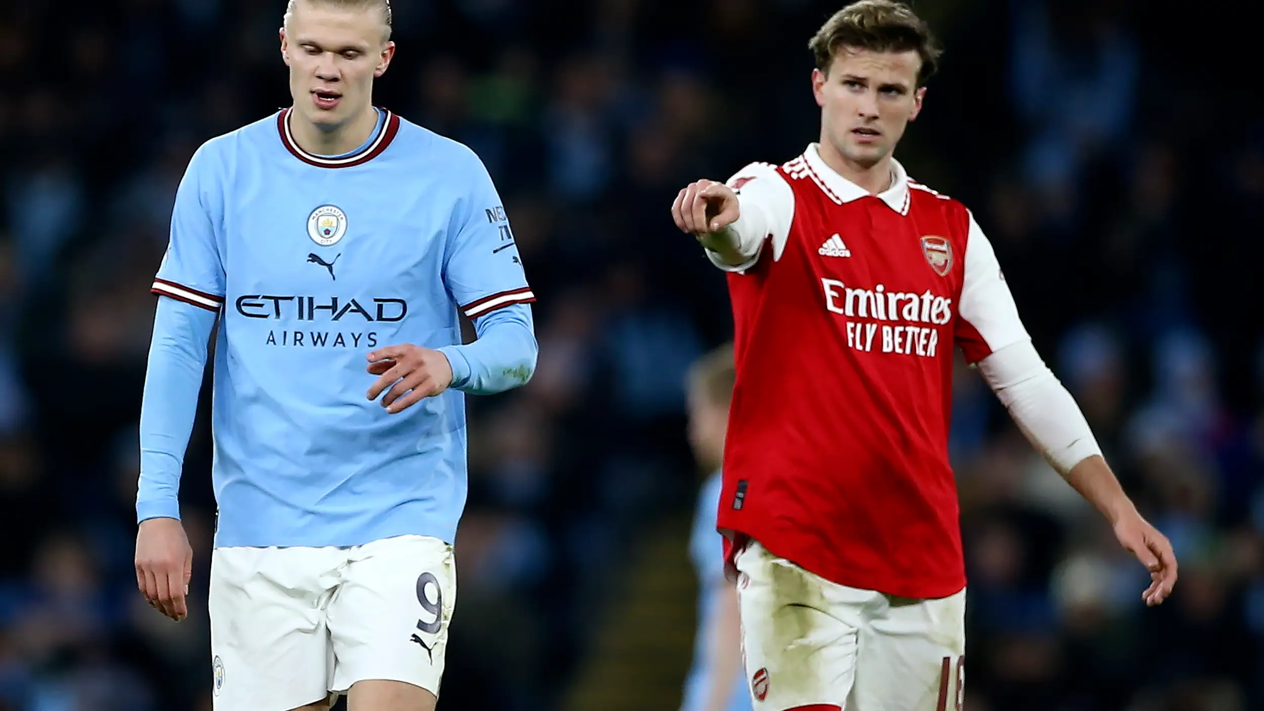 Erling Haaland, en el partido ante el Arsenal Erling Haaland, en el partido ante el Arsenal