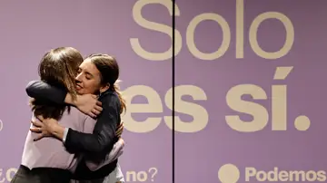 Ione Belarra en un acto de Podemos con Irene Montero Ione Belarra en un acto de Podemos con Irene Montero
