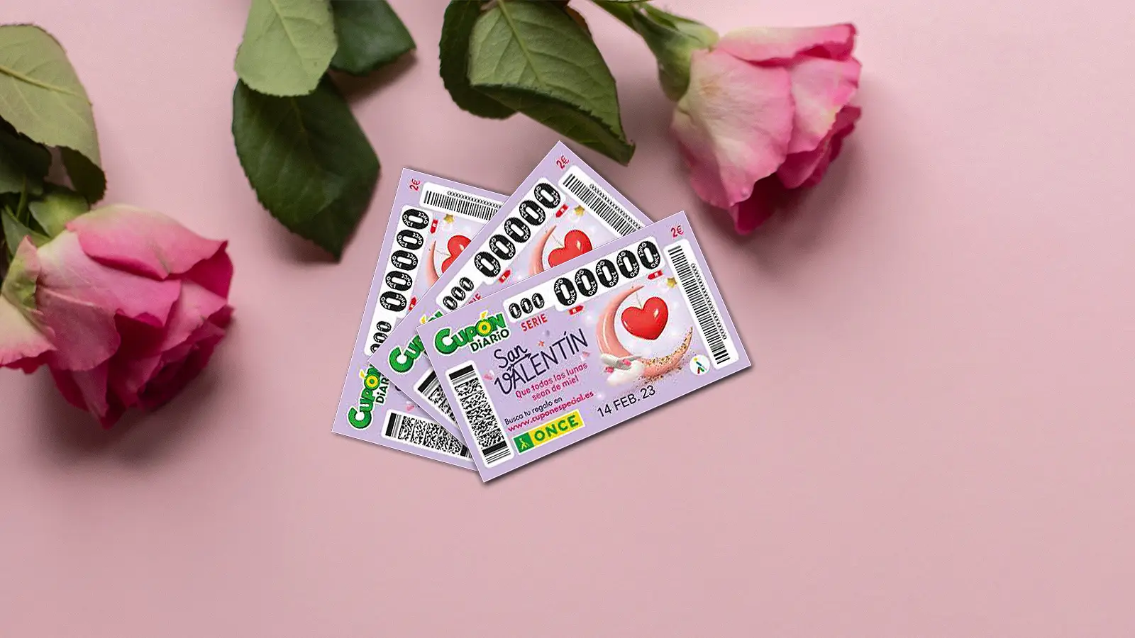 Cup&oacute;n del Sorteo Extra de San Valent&iacute;n de la ONCE 2023