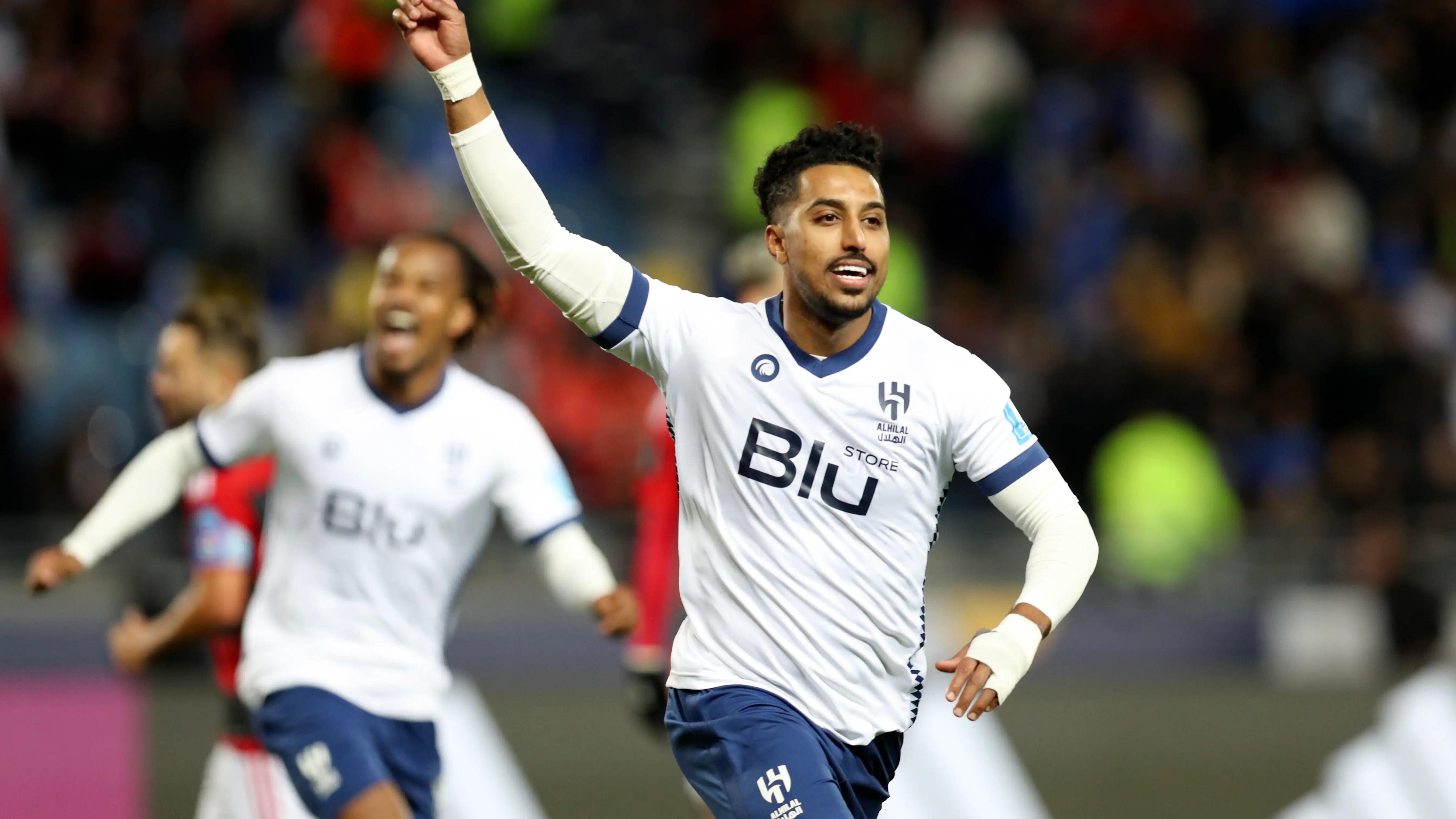 Salem Al Dawsari celebra su segundo gol ante el Flamengo Salem Al Dawsari celebra su segundo gol ante el Flamengo
