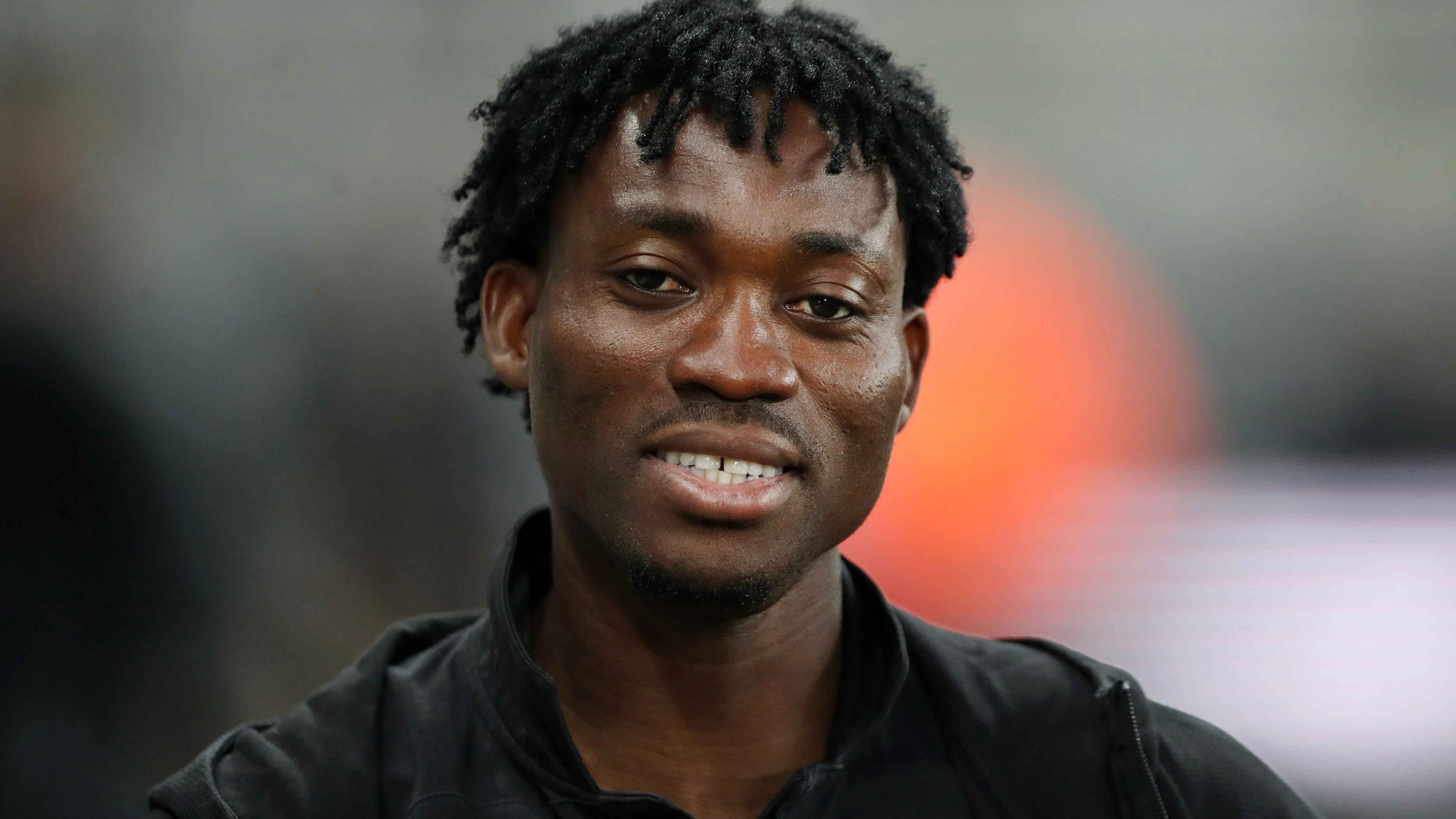 Christian Atsu, en la previa de un partido con el Newcastle