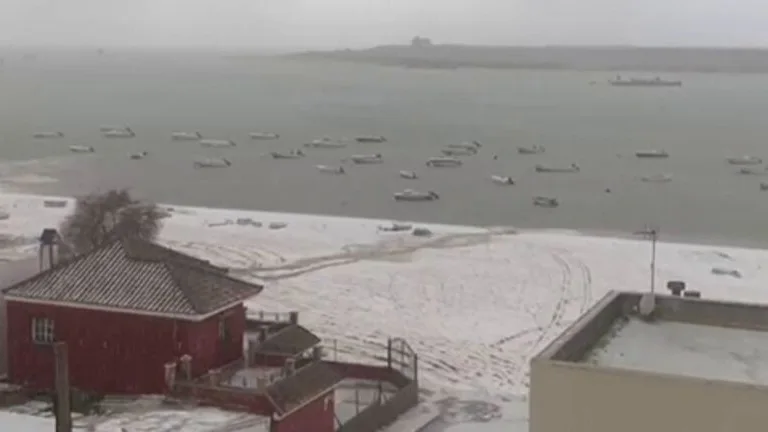 La intensa granizada de Sanlúcar de Barrameda La intensa granizada de Sanlúcar de Barrameda