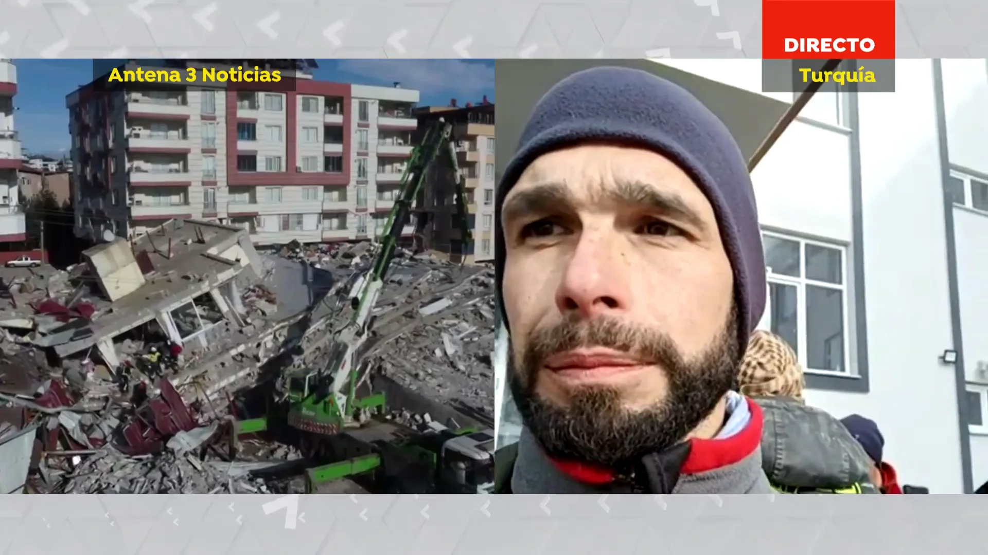Entrevista a Luis Felipe Sandez, Bomberos Unidos Sin Fronteras, por el terremoto en Turquía Antena 3 Noticias
