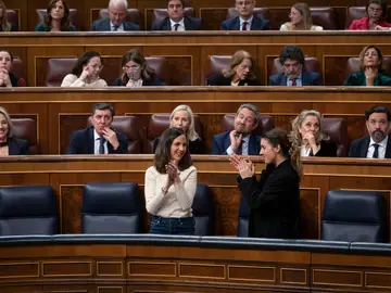 Las ministras de Derechos Sociales, Ione Belarra, y de Igualdad, Irene Montero Las ministras de Derechos Sociales, Ione Belarra, y de Igualdad, Irene Montero