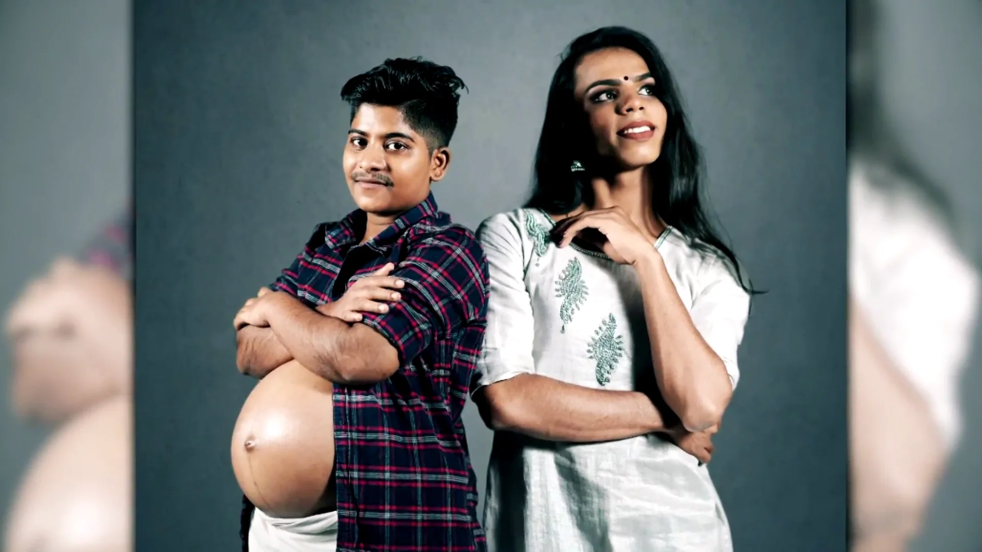 Una pareja transgénero de la India Una pareja transgénero de la India