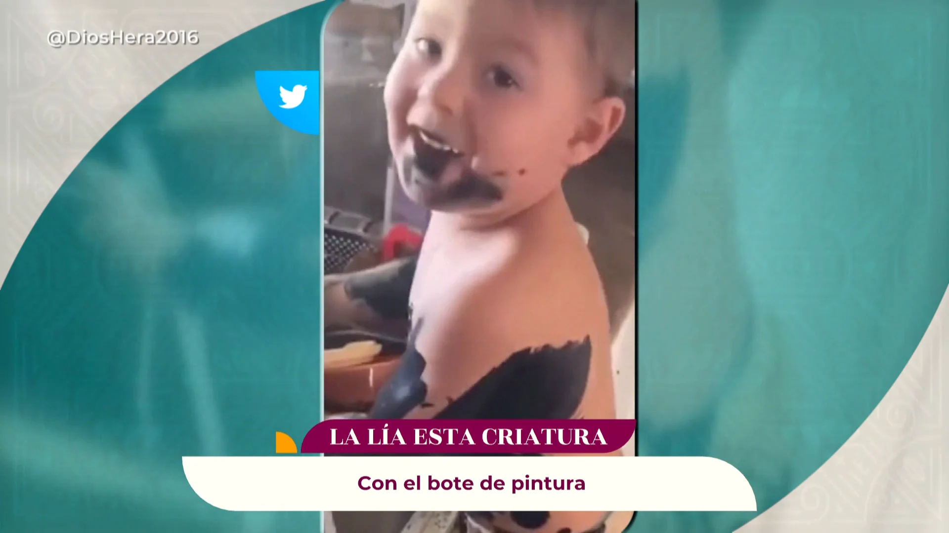 Los artistas se hacen desde ni&ntilde;os... &iexcl;Y practican usando sus manos de pincel y la casa de lienzo!