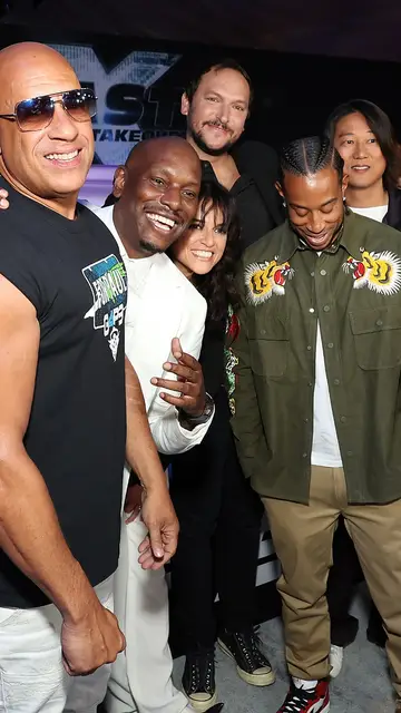 Vin Diesel, Tyrese Gibson, Michelle Rodriguez, Louis Leterrier, Ludacris, and Sung Kang Vin Diesel, Tyrese Gibson, Michelle Rodriguez, Louis Leterrier, Ludacris, and Sung Kang