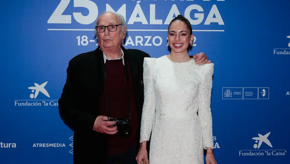 Carlos Saura con su hija Anna Saura