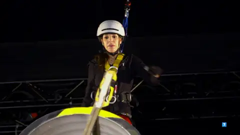 La tensión en la cara de Ana Guerra: "Cualquier mínimo error vas para abajo" La tensión en la cara de Ana Guerra: "Cualquier mínimo error vas para abajo"