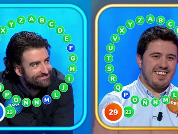 Rafa y Orestes protagonizan un ajustado duelo en ‘El Rosco’… ¡se la juegan con 23 aciertos! Rafa y Orestes protagonizan un ajustado duelo en ‘El Rosco’… ¡se la juegan con 23 aciertos!
