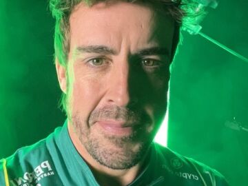 Fernando Alonso, en la presentación del Aston Martin