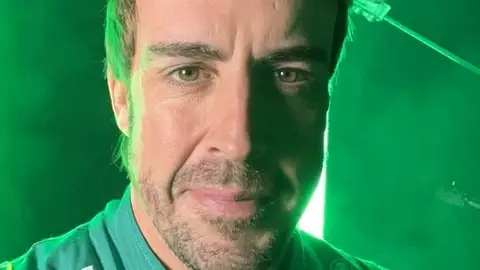 Fernando Alonso, en la presentación del Aston Martin Fernando Alonso, en la presentación del Aston Martin