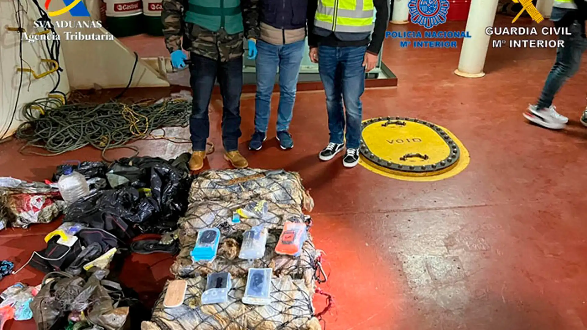 La droga intervenida por la Guardia Civil La droga intervenida por la Guardia Civil