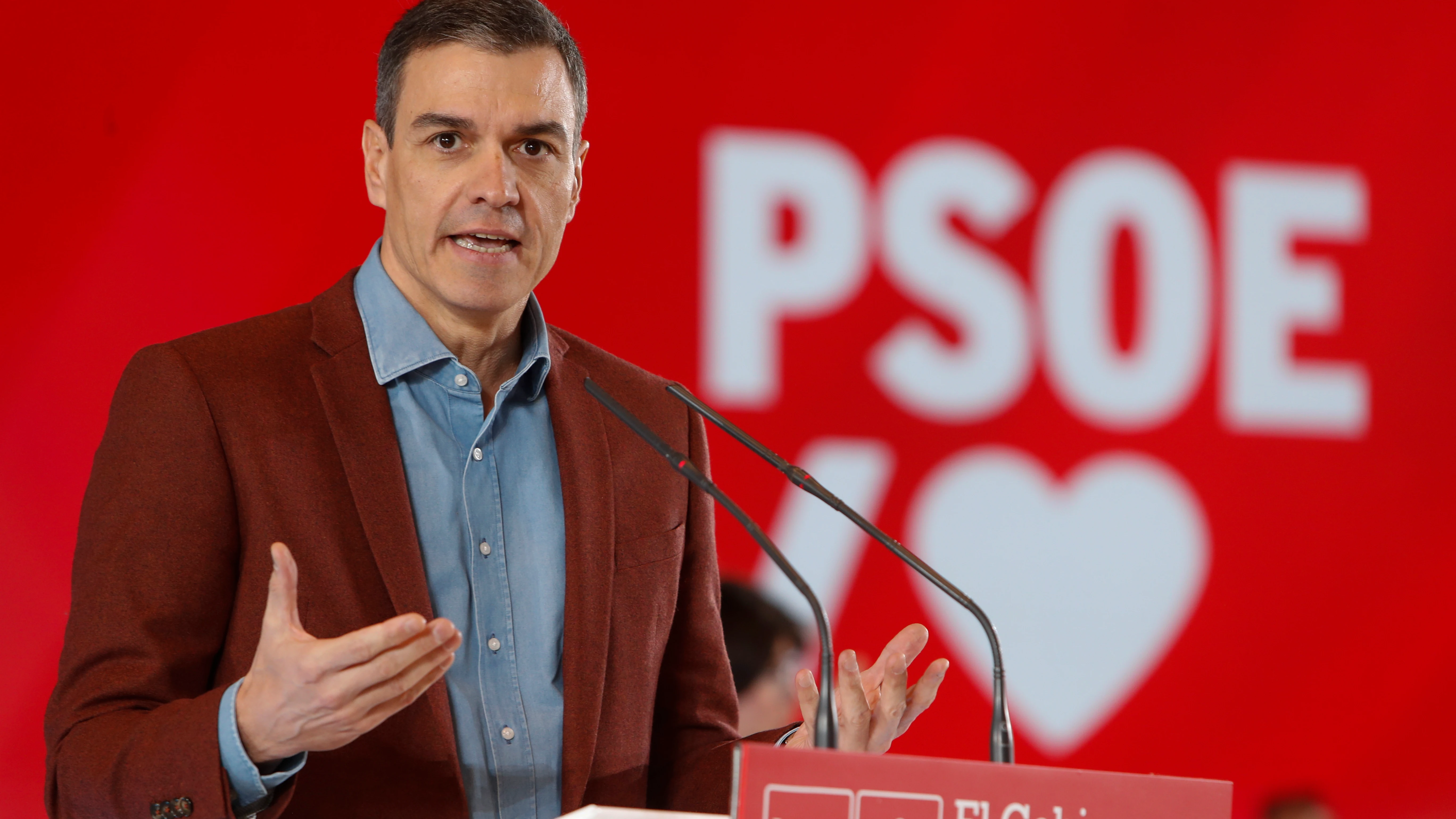 Pedro S&aacute;nchez en un acto