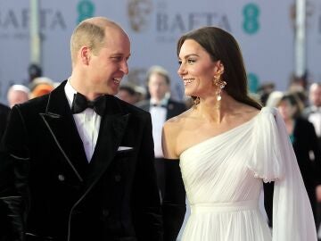 Kate Middleton y el príncipe Guillermo, en los Bafta