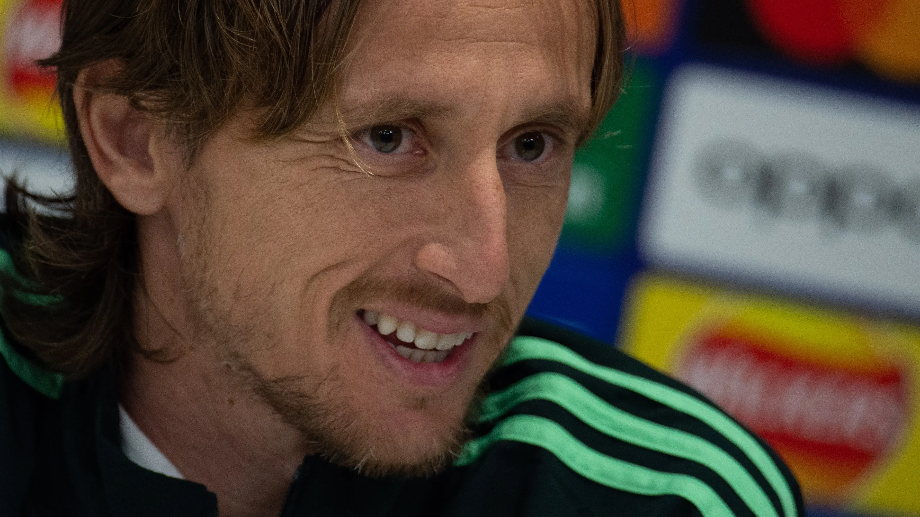 Luka Modric en la previa del Liverpool - Real Madrid