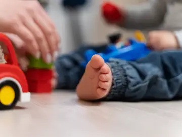 El pie de un niño El pie de un niño