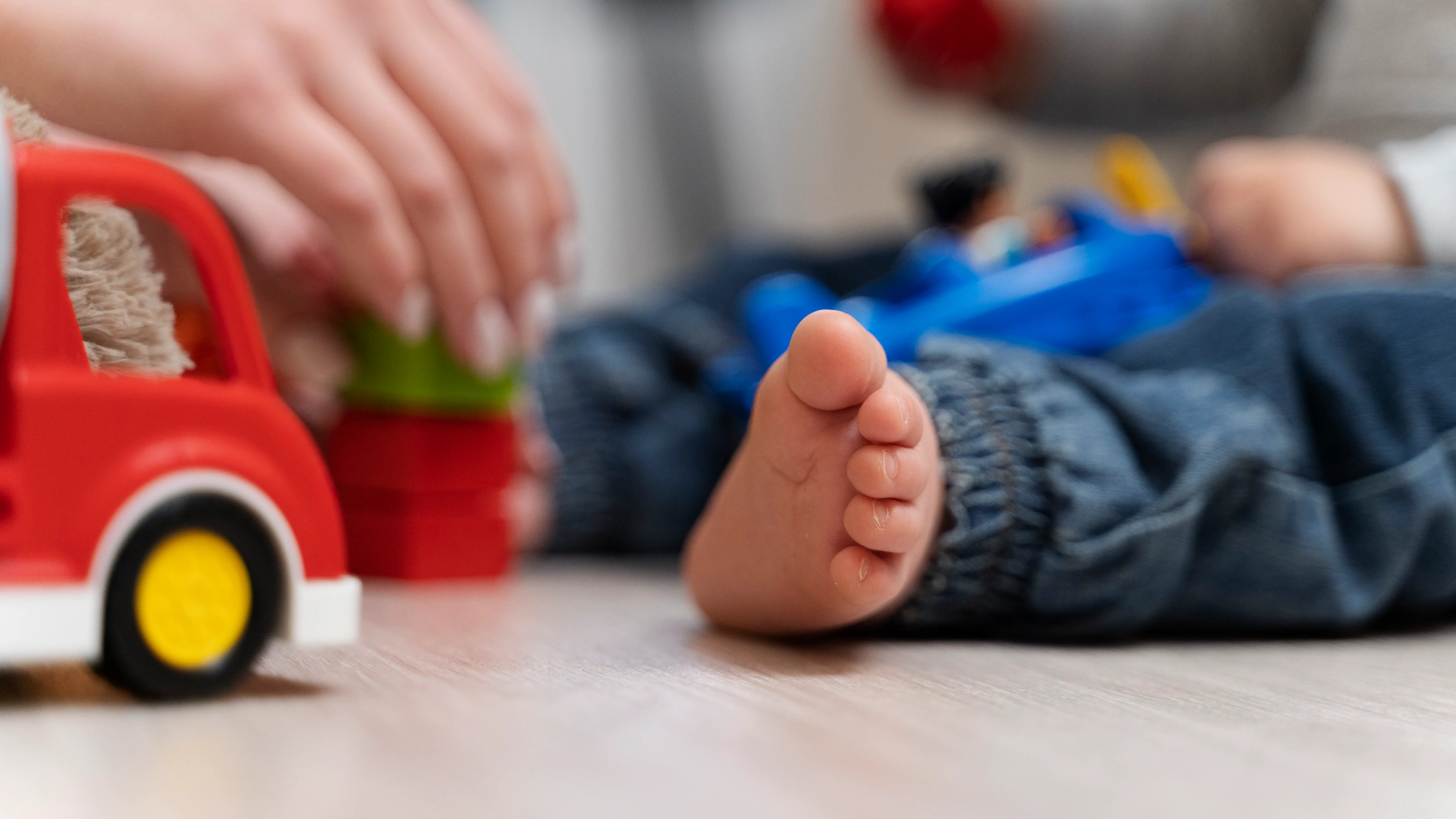 El pie de un niño El pie de un niño