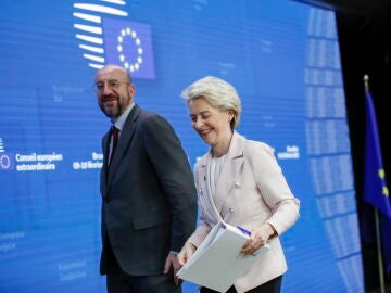 Ursula von der Leyen y Charles Michel