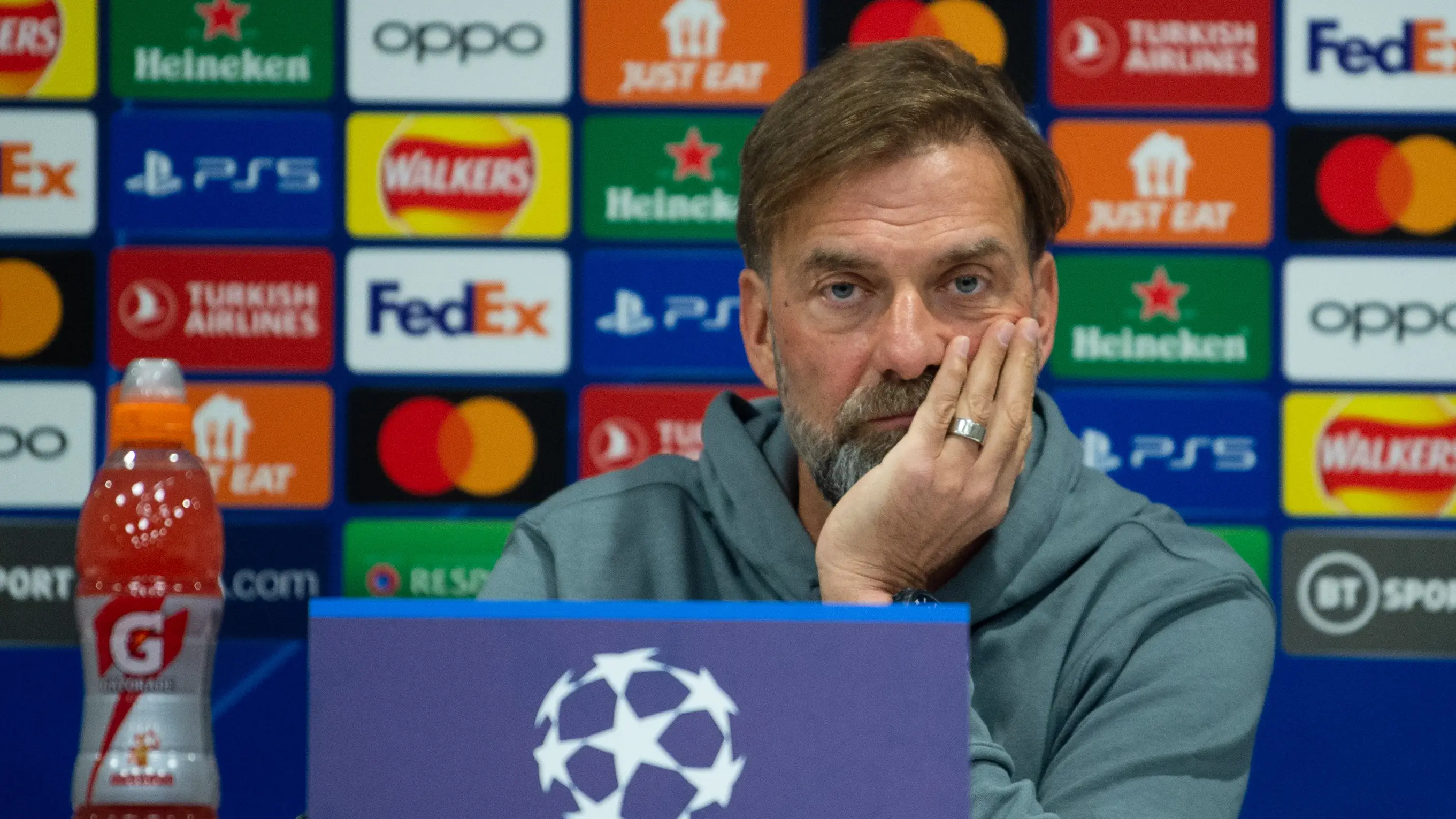 El entrenador del Liverpool, J&uuml;rgen Klopp, en rueda de prensa