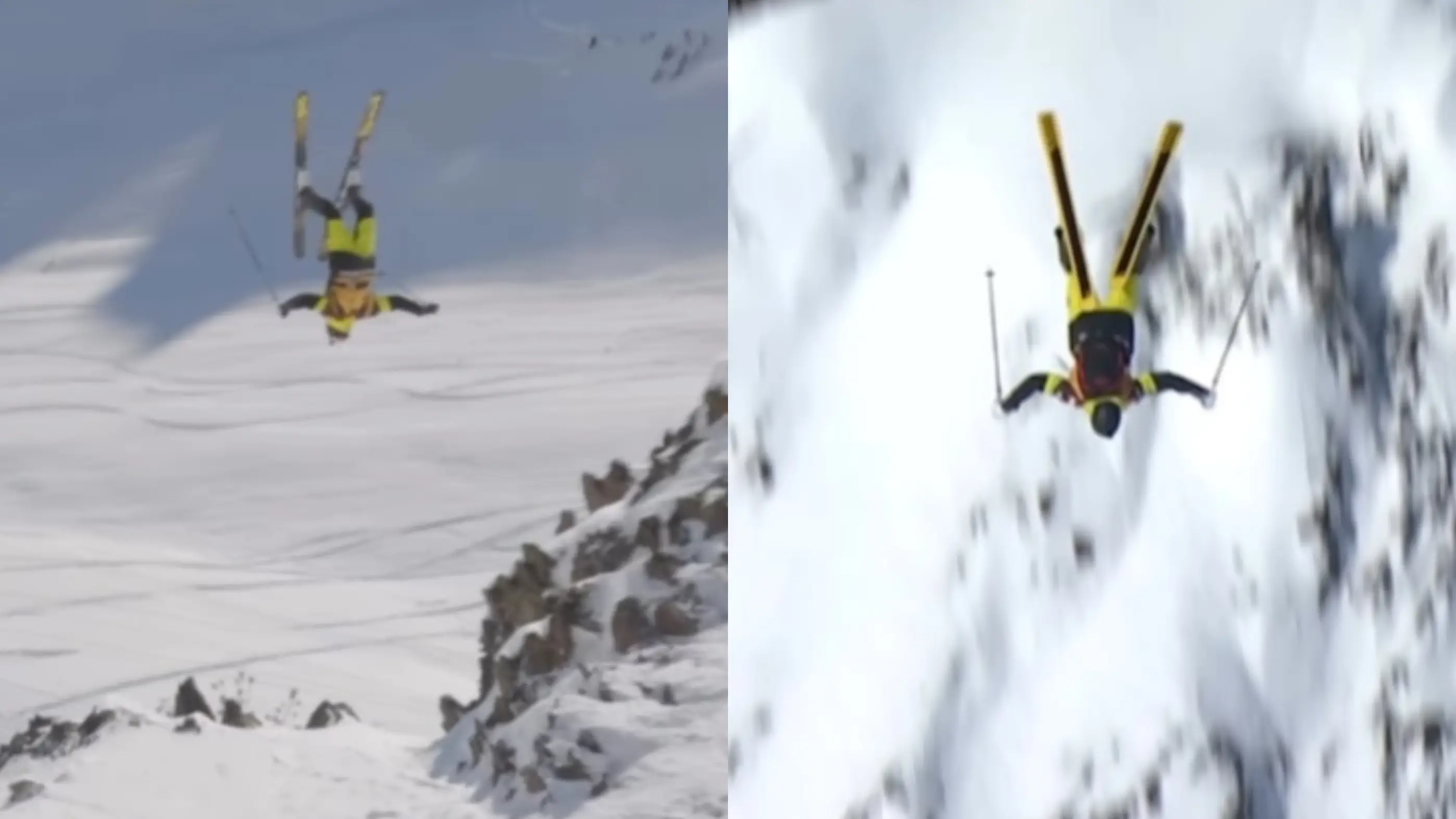 Max Hitzig, en el momento de realizar su espectacular backflip en Canad&aacute;