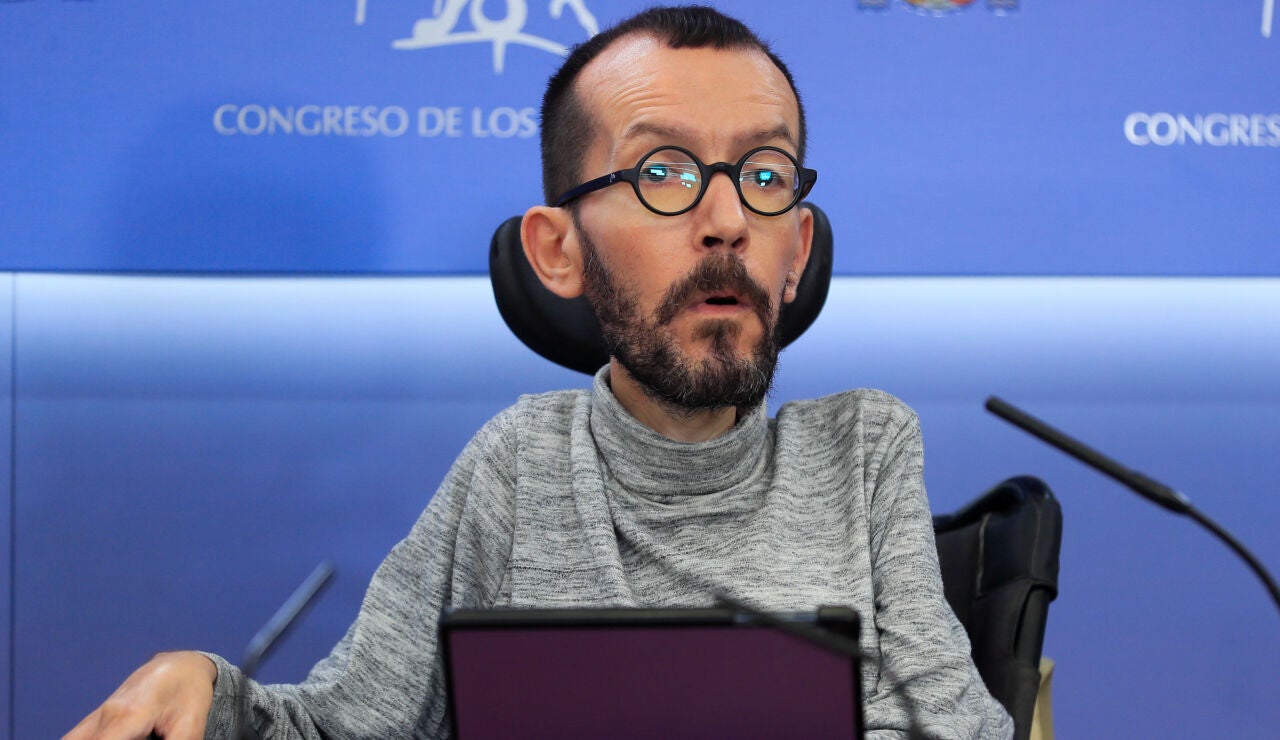 El portavoz de Unidas Podemos en el Congreso, Pablo Echenique