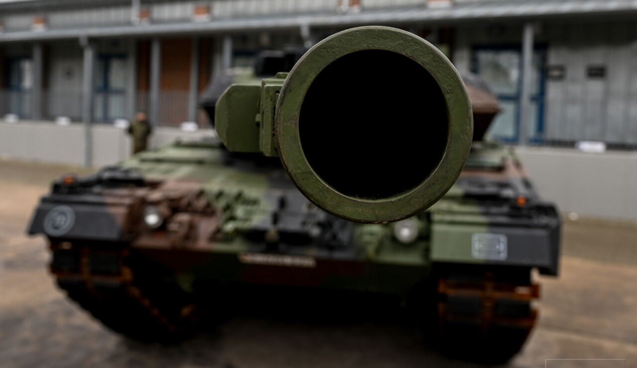 Un tanque leopard