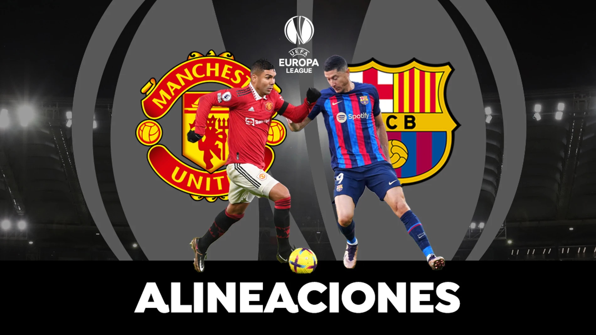 Manchester United - Barcelona: posibles alineaciones del partido de la Europa League