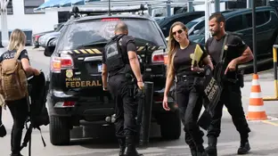 Imagen de archivo de la policía brasileña Imagen de archivo de la policía brasileña