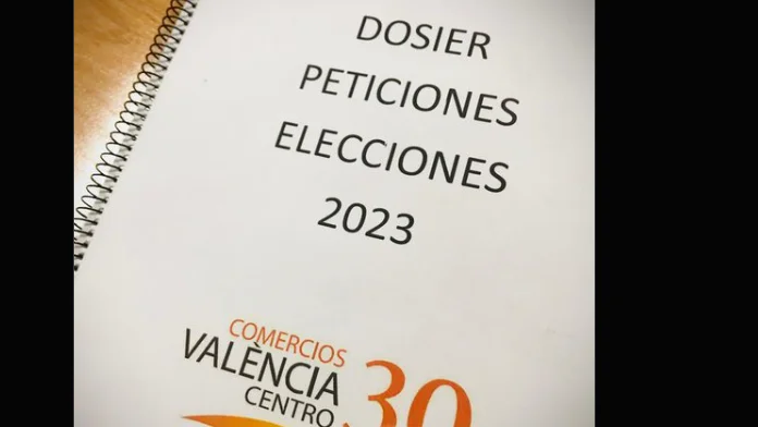 Dosier de peticiones realizado por los comerciantes de Valencia para los políticos Dosier de peticiones realizado por los comerciantes de Valencia para los políticos
