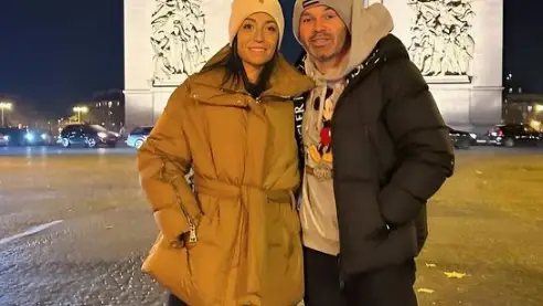 Iniesta y Ana Ortíz Iniesta y Ana Ortíz