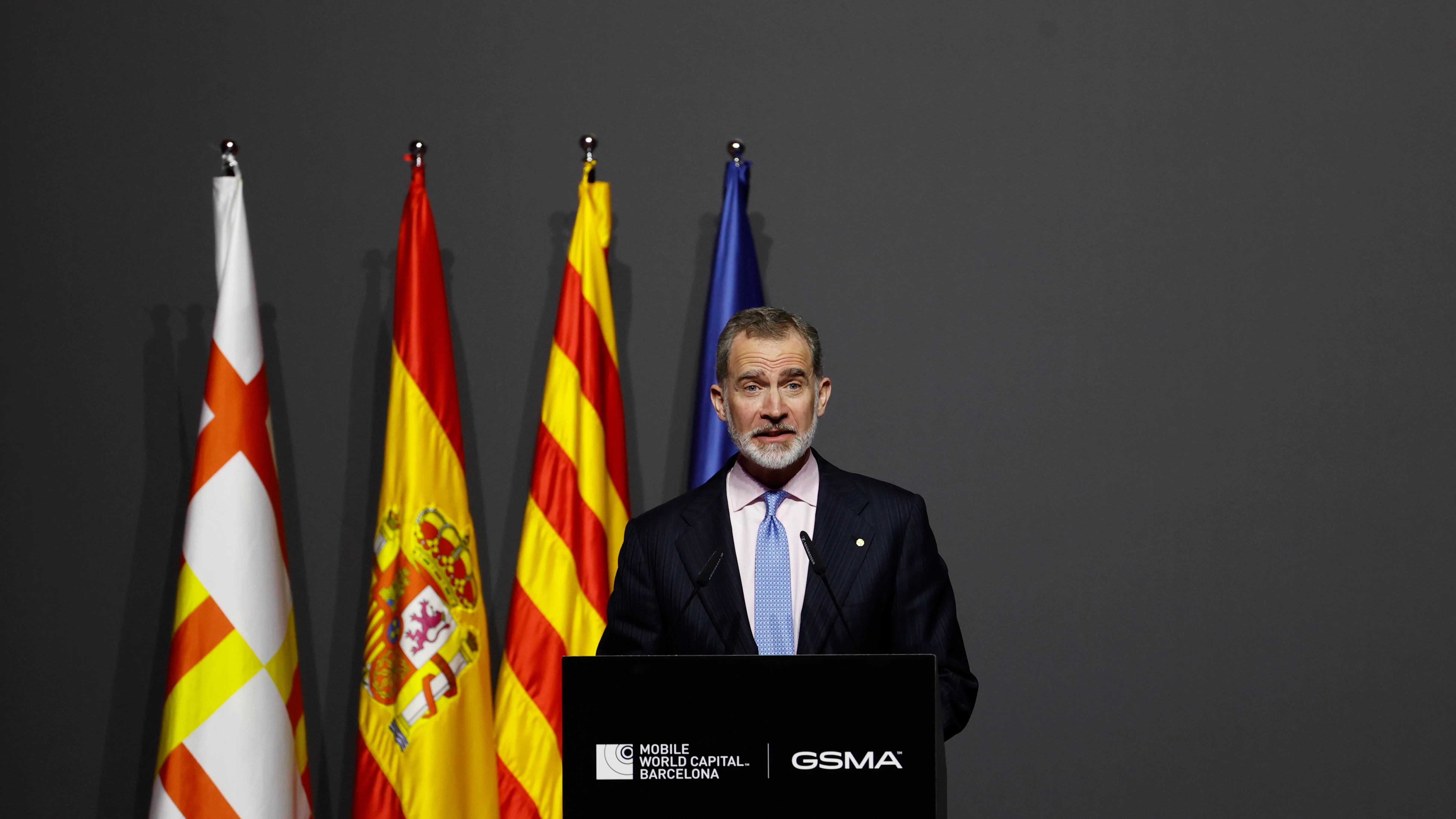 El rey Felipe VI en el Mobile World Congress El rey Felipe VI en el Mobile World Congress