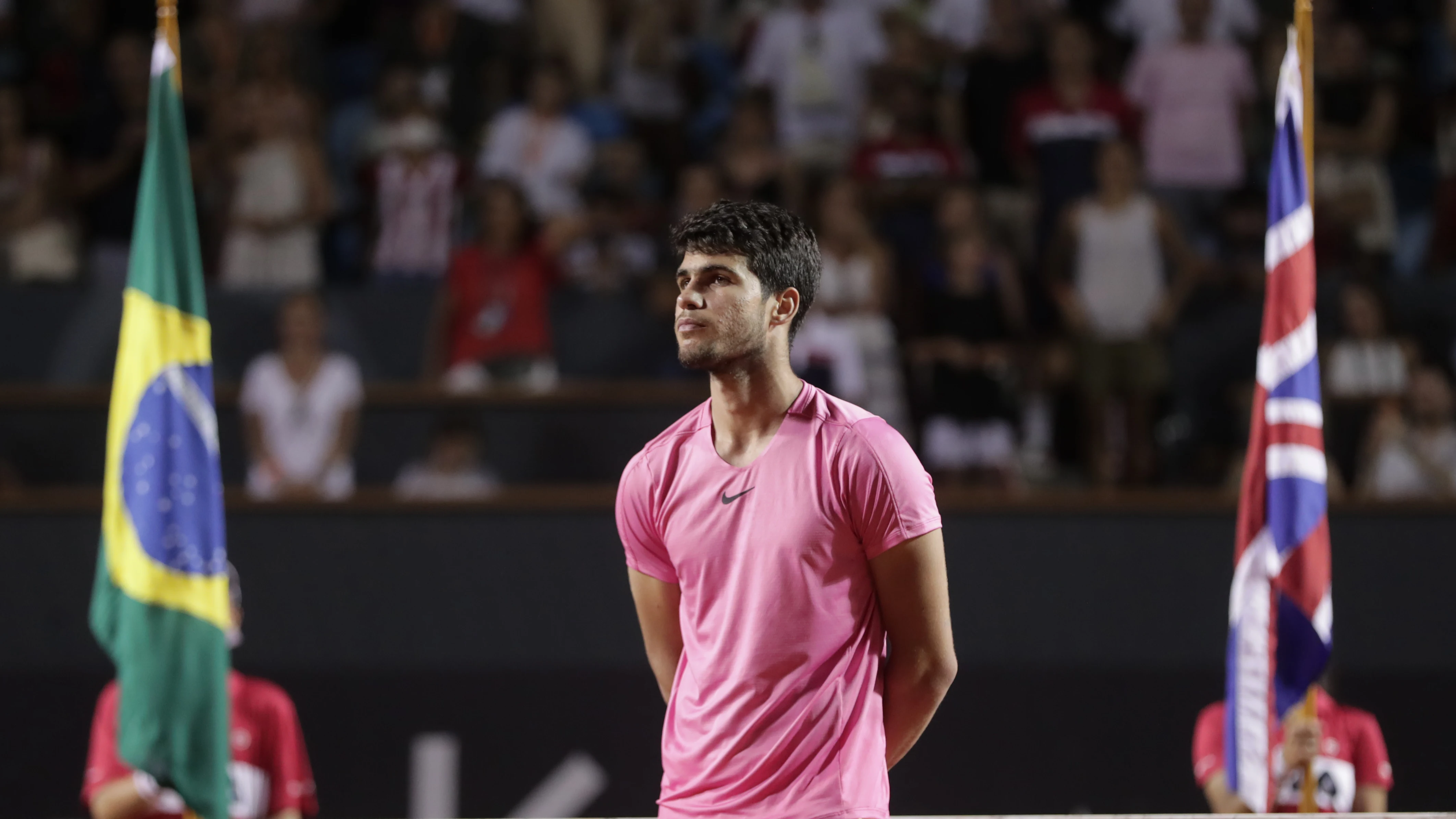 Carlos Alcaraz, tras la final ante Cameron Norrie en Río de Janeiro Carlos Alcaraz, tras la final ante Cameron Norrie en Río de Janeiro
