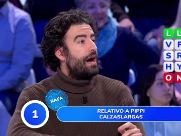 El lapsus de Rafa que le cuesta el pleno en la ‘Sopa de Letras’: ¿Un gnomo en Pipi Calzaslargas? El lapsus de Rafa que le cuesta el pleno en la ‘Sopa de Letras’: ¿Un gnomo en Pipi Calzaslargas?