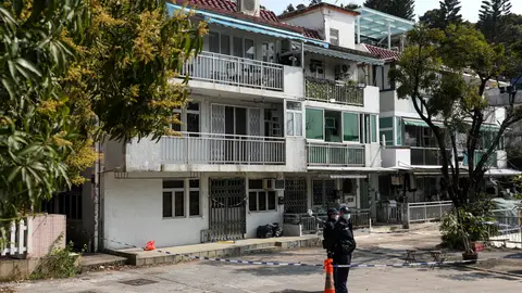 Casa donde se encontraron los restos de la modelo Abby Choi Casa donde se encontraron los restos de la modelo Abby Choi