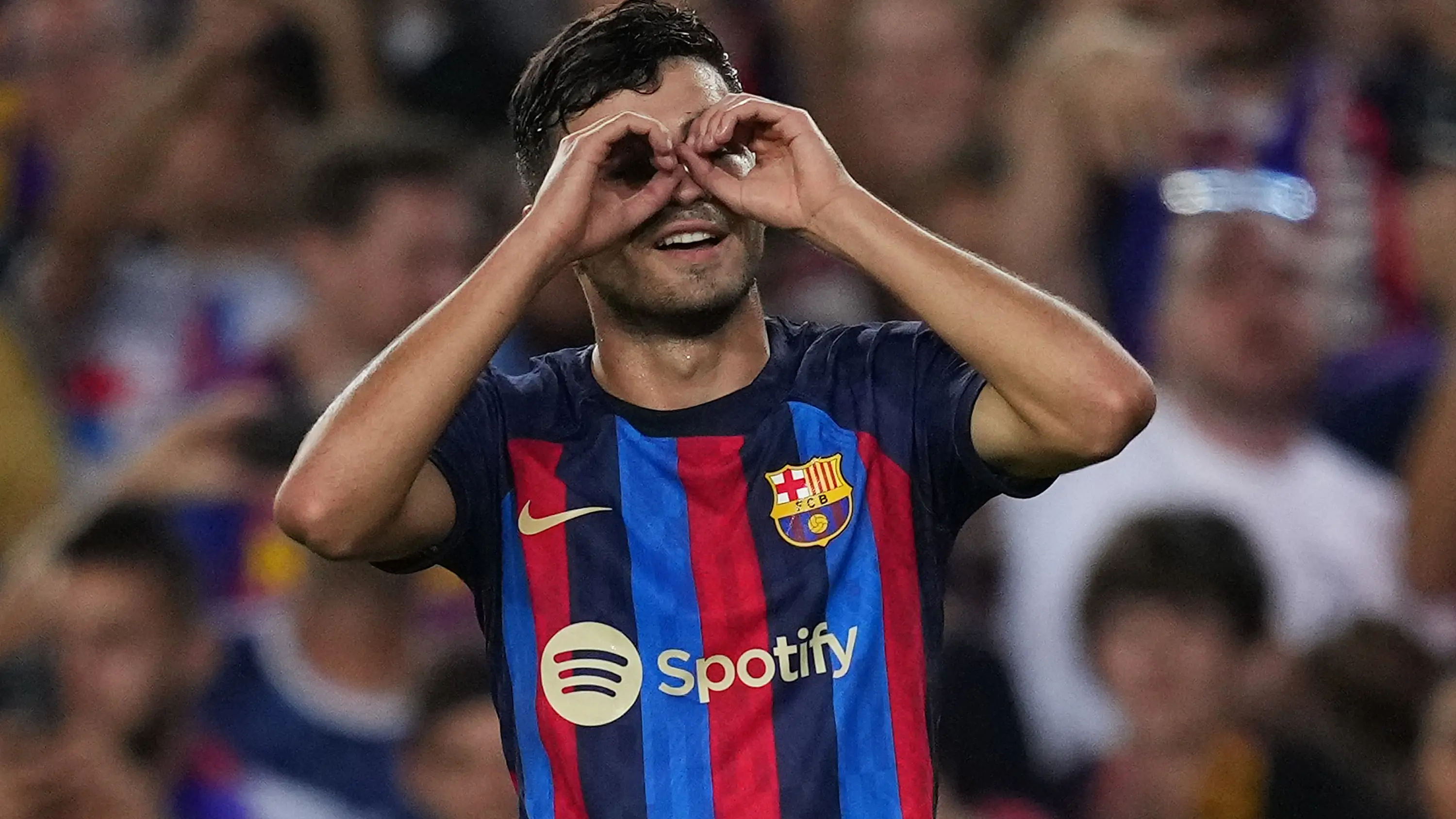 Pedri celebra un gol al Celta en el Camp Nou Pedri celebra un gol al Celta en el Camp Nou