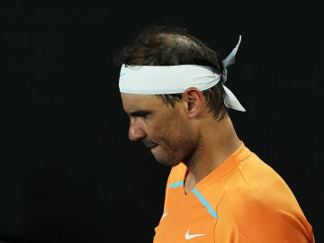 Rafa Nadal, tras su lesión en el Open de Australia