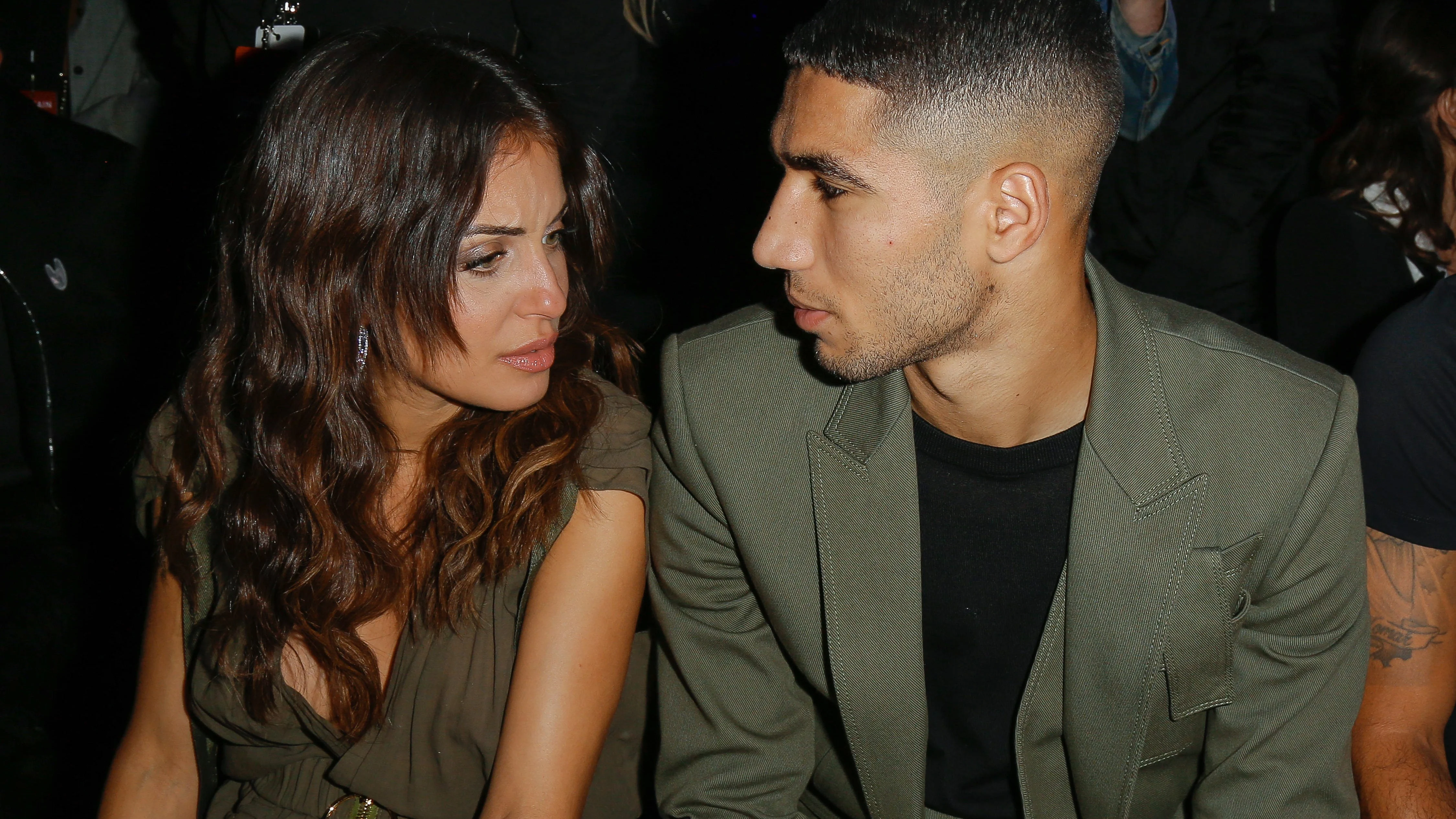 Hiba Abouk y Achraf Hakimi