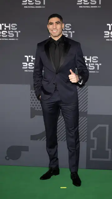 Achraf Hakimi, en la gala The Best Achraf Hakimi, en la gala The Best