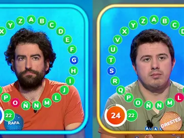 Empate en aciertos… ¡y en fallos!: El ajustadísimo duelo entre Orestes y Rafa en ‘El Rosco’ Empate en aciertos… ¡y en fallos!: El ajustadísimo duelo entre Orestes y Rafa en ‘El Rosco’