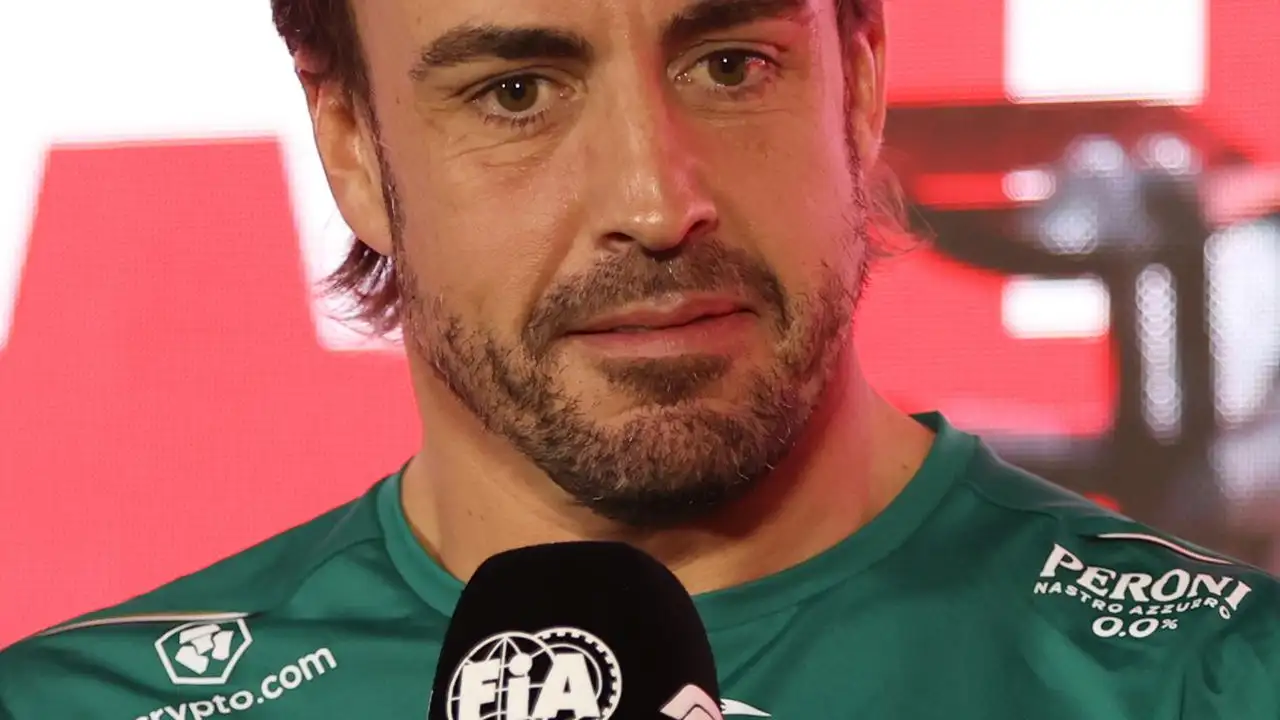 Fernando Alonso, en rueda de prensa