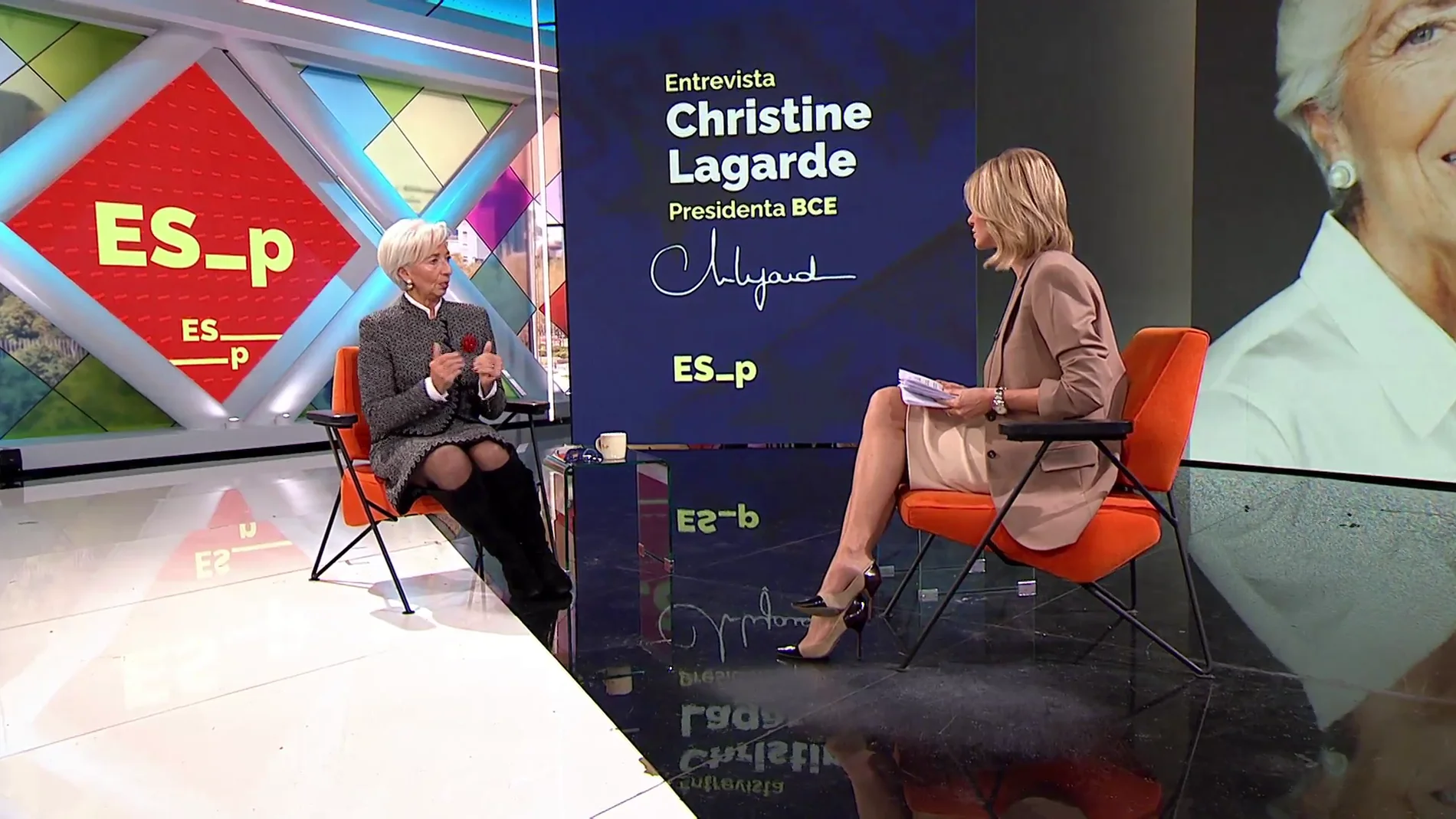 El vídeo de la entrevista a Christine Lagarde en Espejo Público