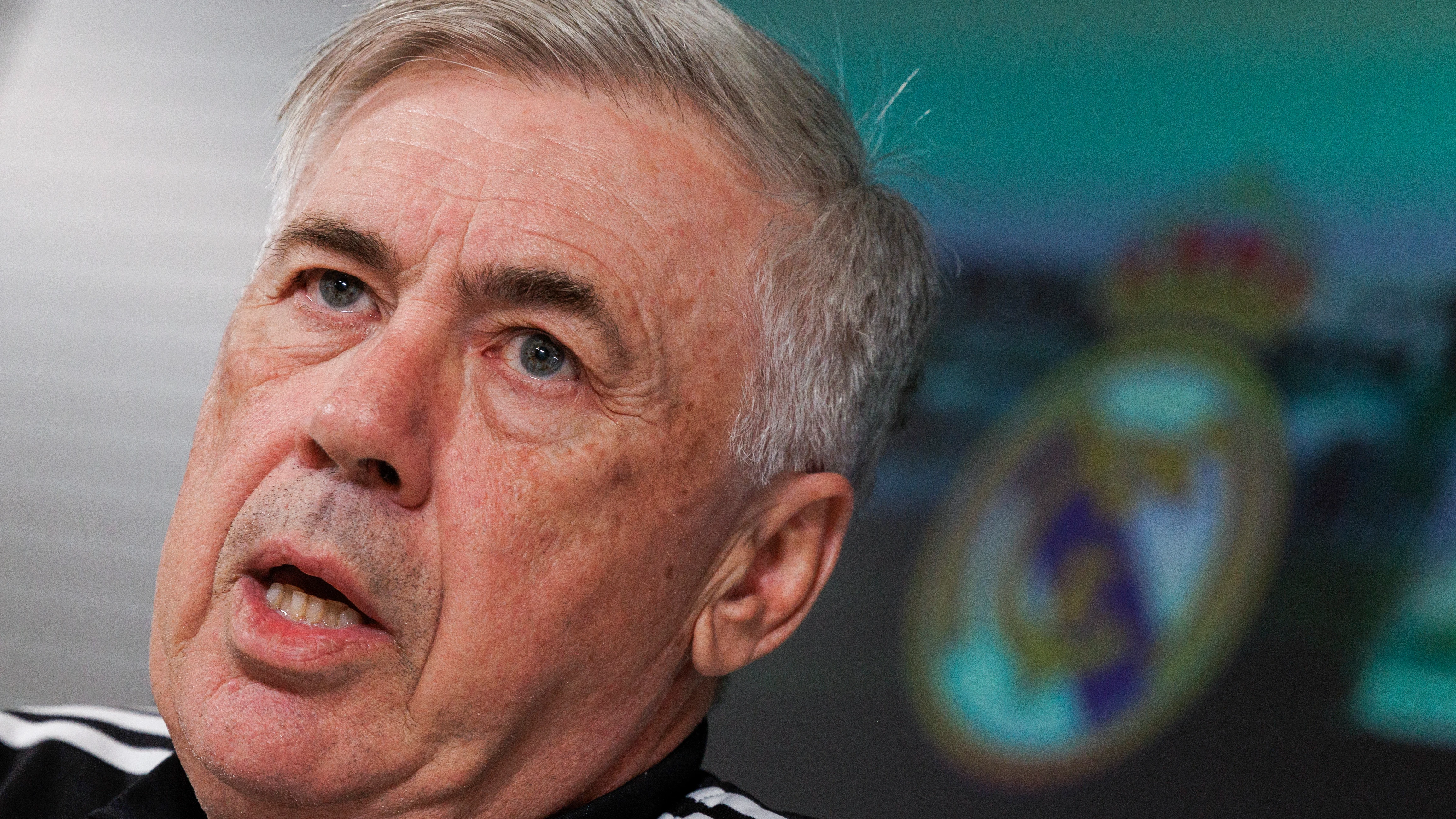 Carlo Ancelotti en rueda de prensa