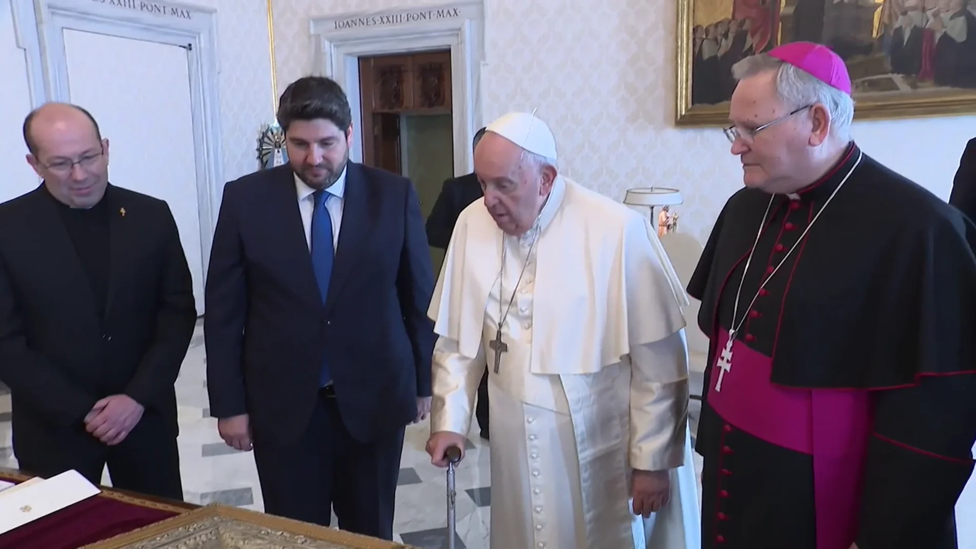 El Papa Francisco recibe al presidente de Murcia