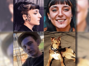 La pareja desaparecida en Francia, junto a su perro
